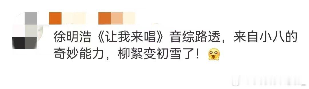 徐明浩把柳絮天走成初雪徐明浩这一波我爱了啊，这是把柳絮直接走成了初雪啊！！氛围感