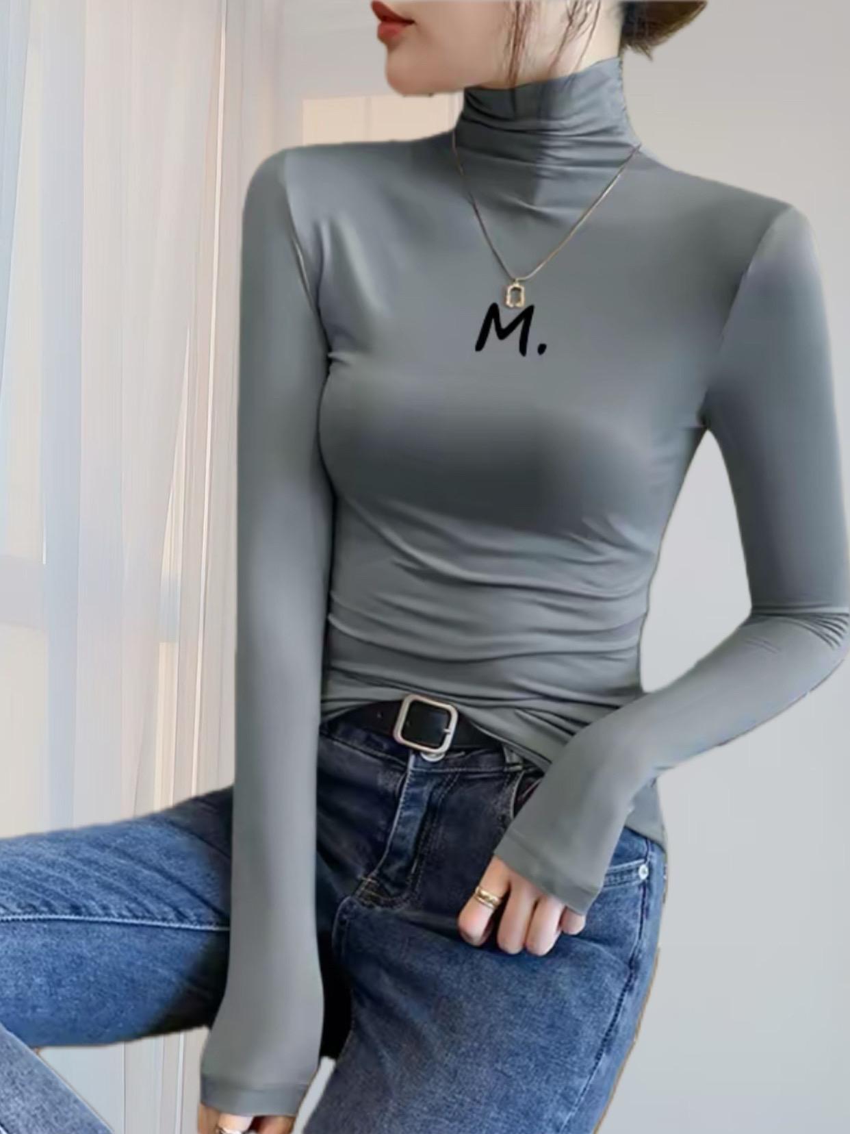 打底衫 上衣 高领打底衫 打底衫女