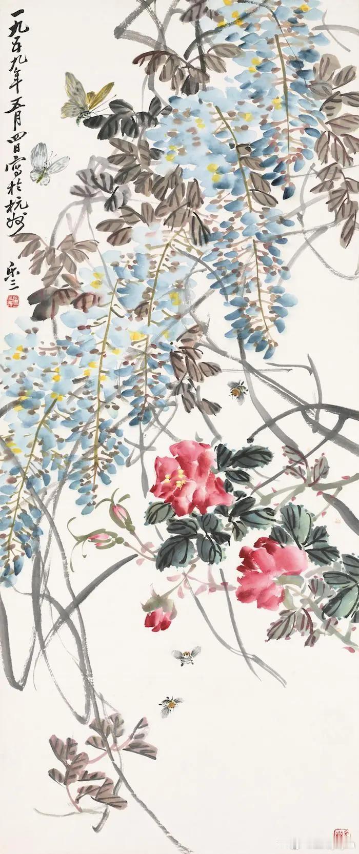 诸乐三国画作品欣赏～丹青书画鉴赏国画雅集艺术分享花鸟画国画书画国画欣赏