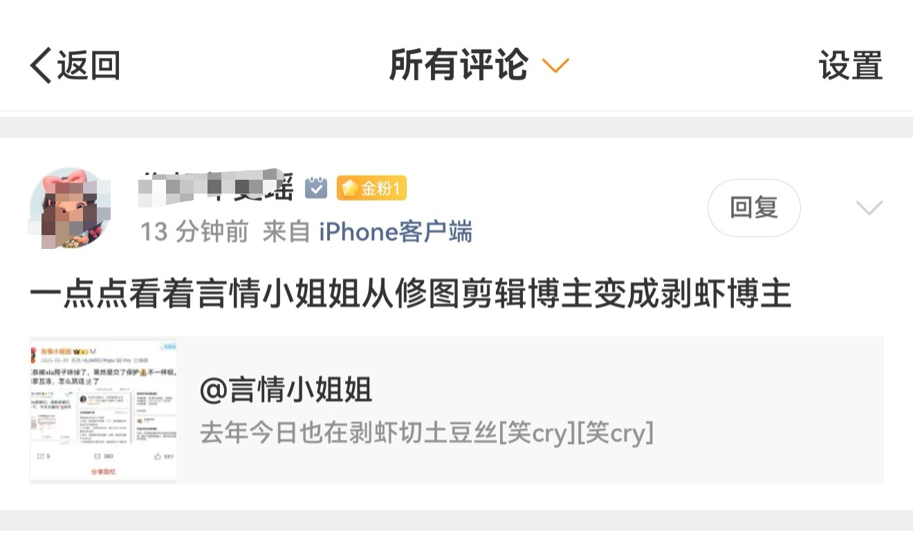 看到这条评论，真的很感动。原来也有人一直在记得你。明明我最开始只是修图剪视频，赴