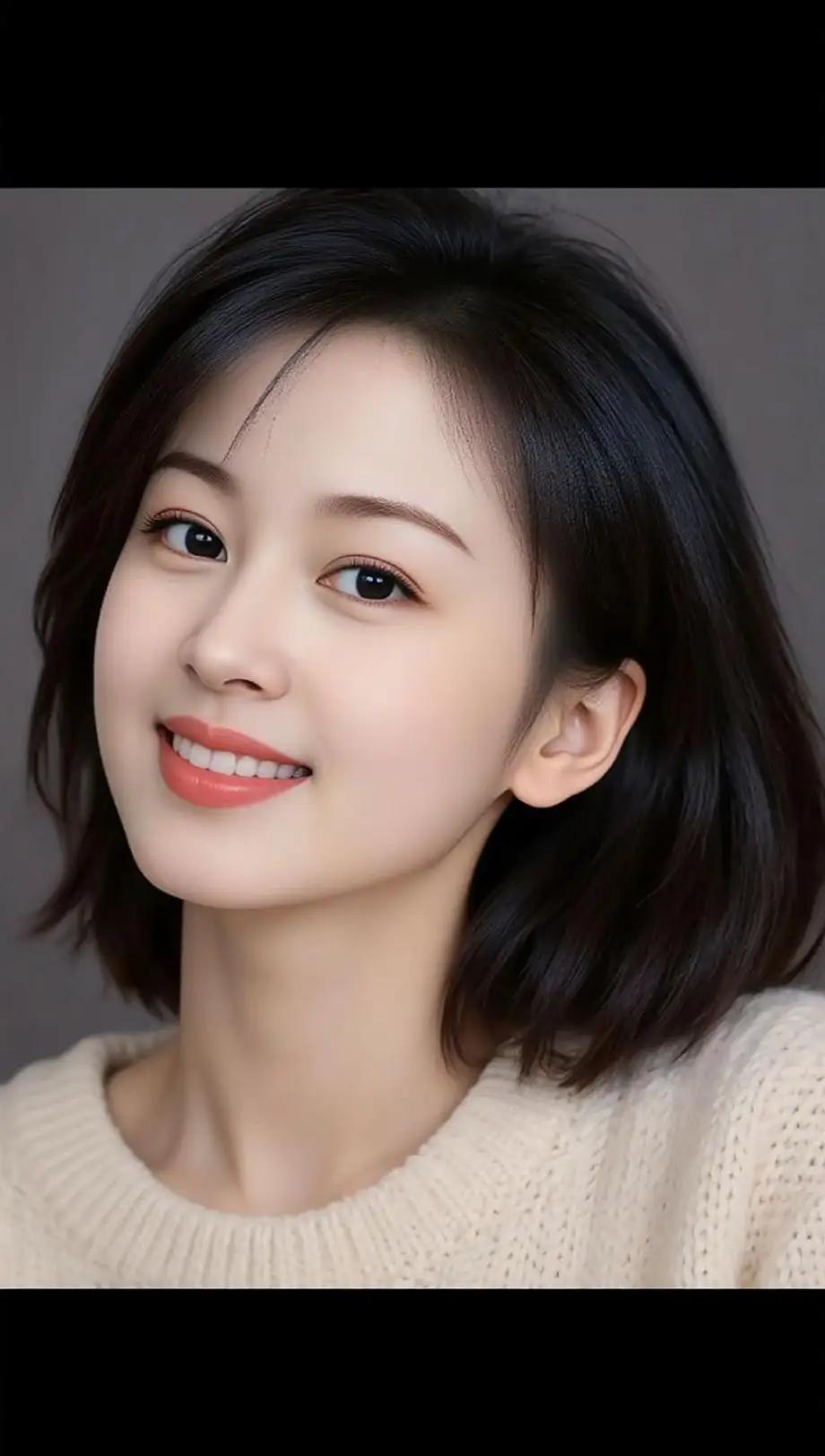 甜美笑容，温柔可人，元气满满的一天从微笑开始！😊✨