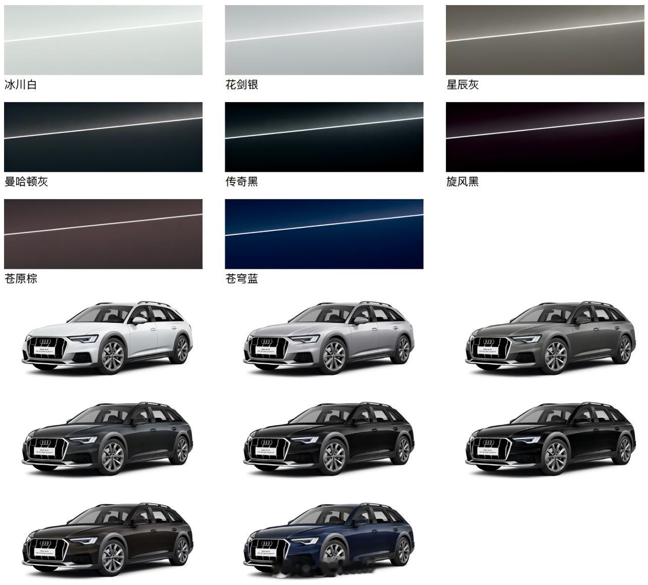 奥迪A6 Allroad  奥迪A6 Allroad，哪个颜色好看[举手] 