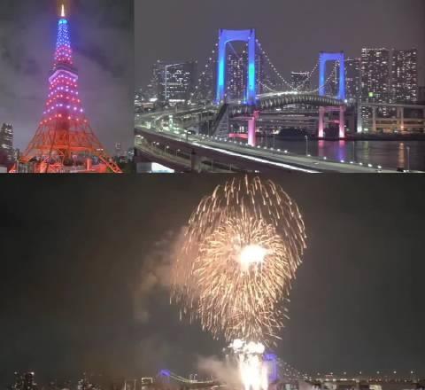 日本给“美国爸爸”过生日。

日本刚刚在东京为美国250周年诞辰推出了一场美丽的