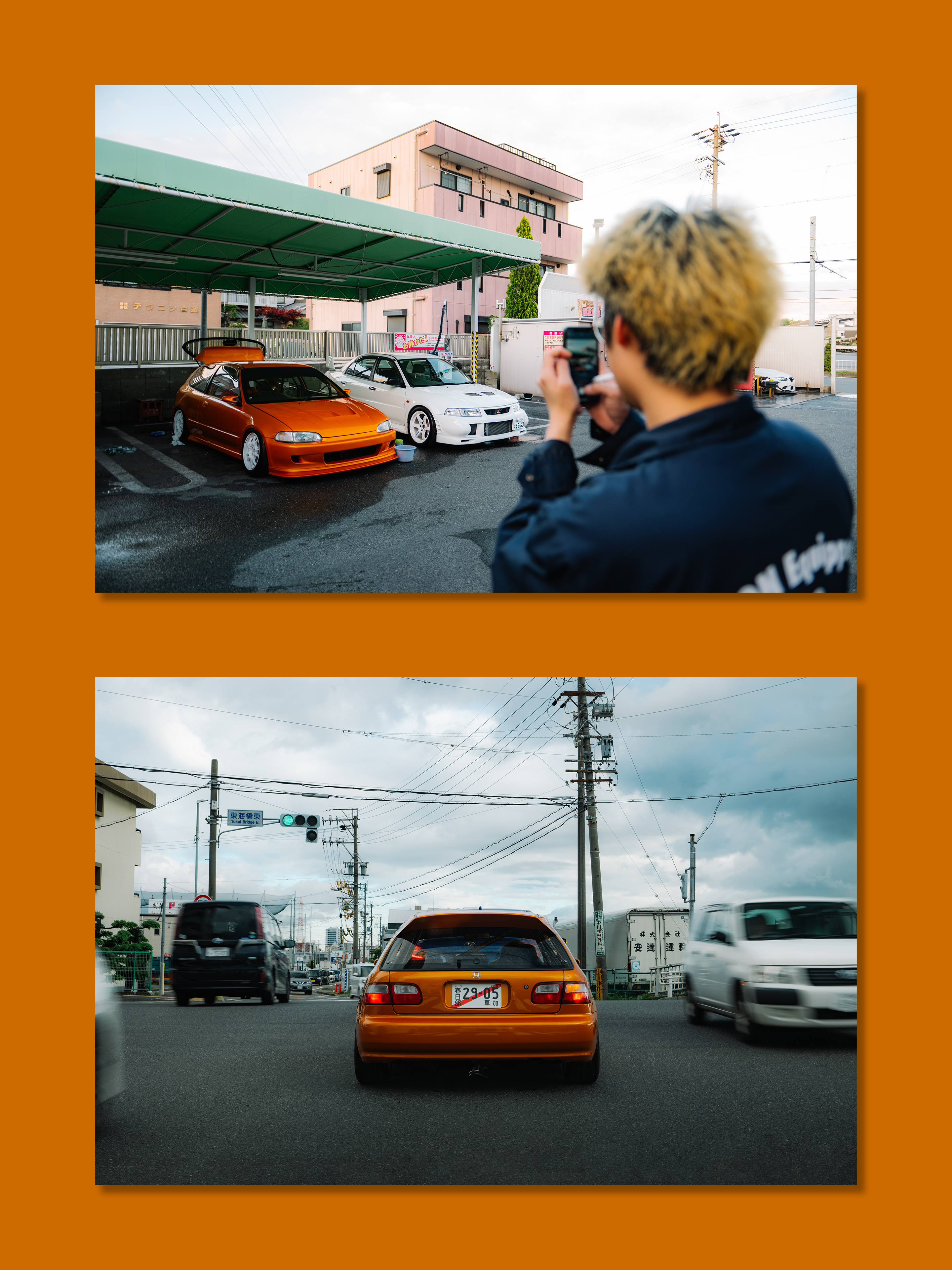 在名古屋街道品尝柑橘味本田EG📷：𝗡𝗶𝗸𝗼𝗻 ℤ𝑓cars01豪车