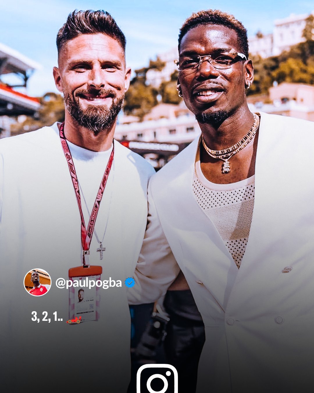 📍🇲🇨🏎️ 吉鲁与博格巴在上周末的摩纳哥大奖赛法甲 法甲联赛