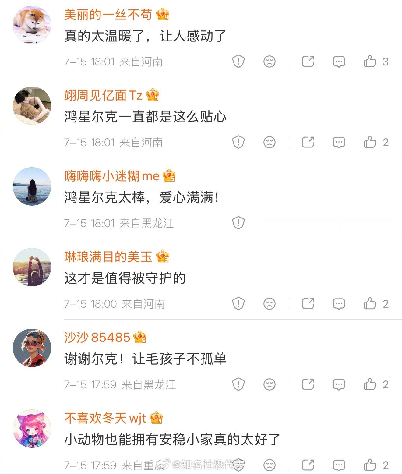 鸿星尔克官宣流浪猫狗守护计划刷到鸿星尔克刚官宣的流浪猫狗守护计划，给各地收容站捐