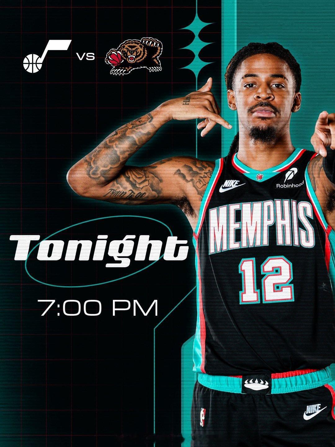 🎉 12 is back ！Ja is back！ 莫兰特复出爵士vs灰熊莫兰