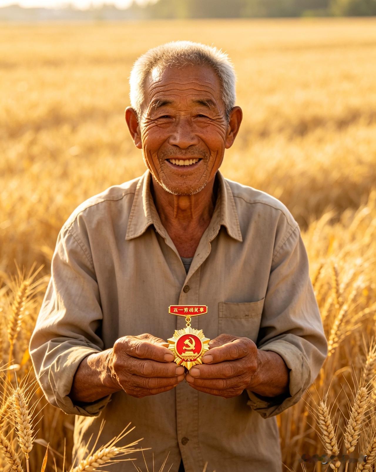 当然百分百支持！必须给农民颁发五一劳动奖章

1. 农民是最朴素的劳动者
五一劳