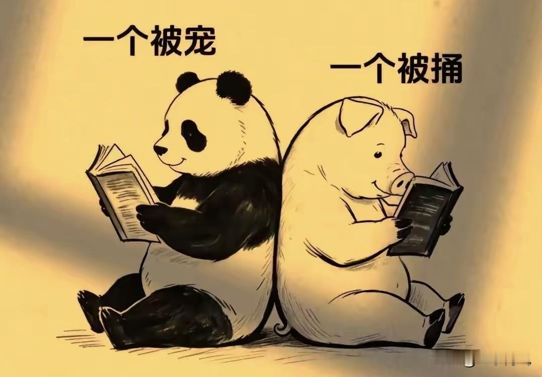 这就是女生买衣服的借口了：
同样是好吃懒做
只因外套不同
命运截然不同
一个被宠