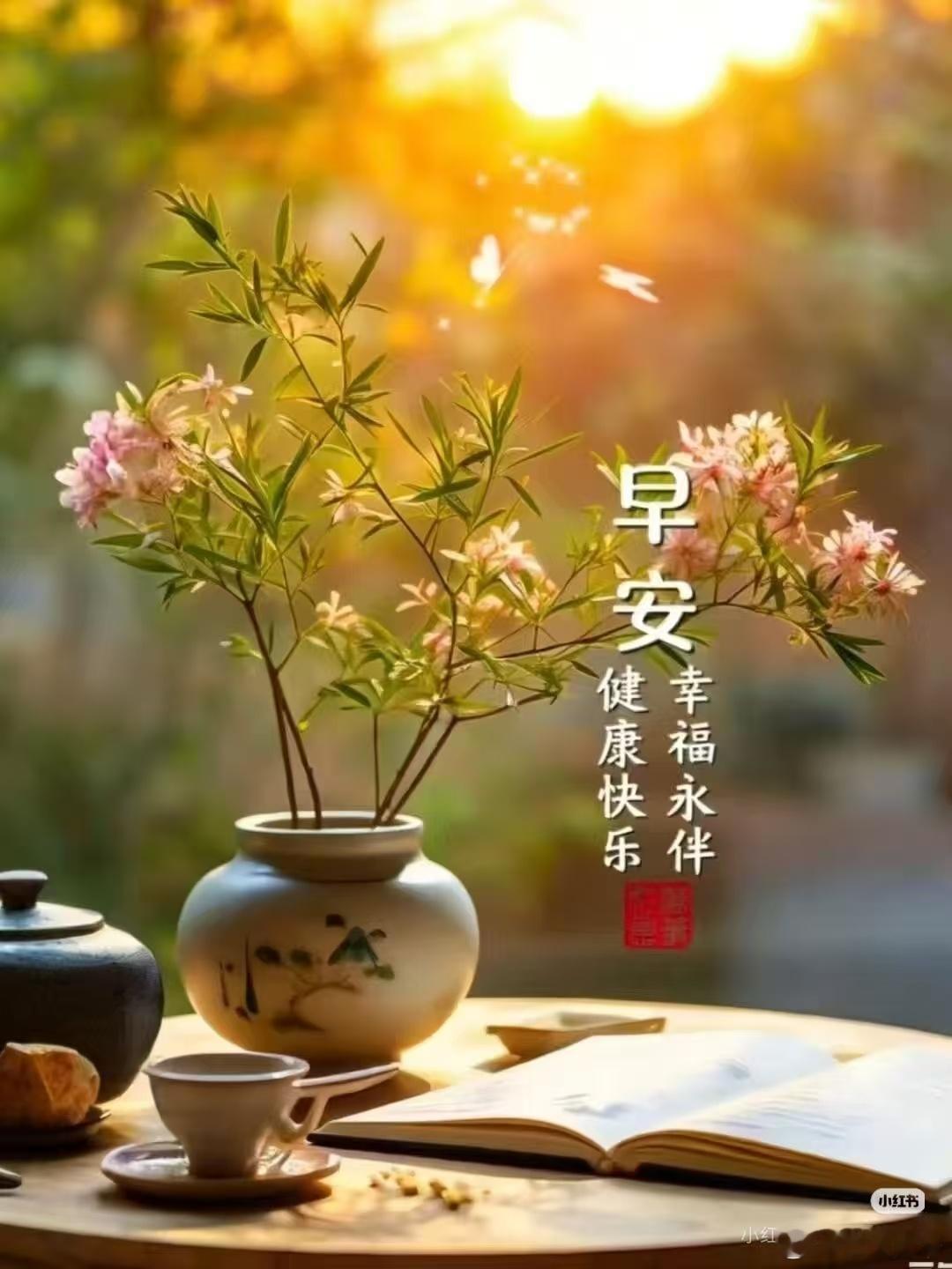 宽窄思语 晨光熹微，清风徐来，一花一叶皆含禅意。心若安处，陋室亦茶寮；意在当下，