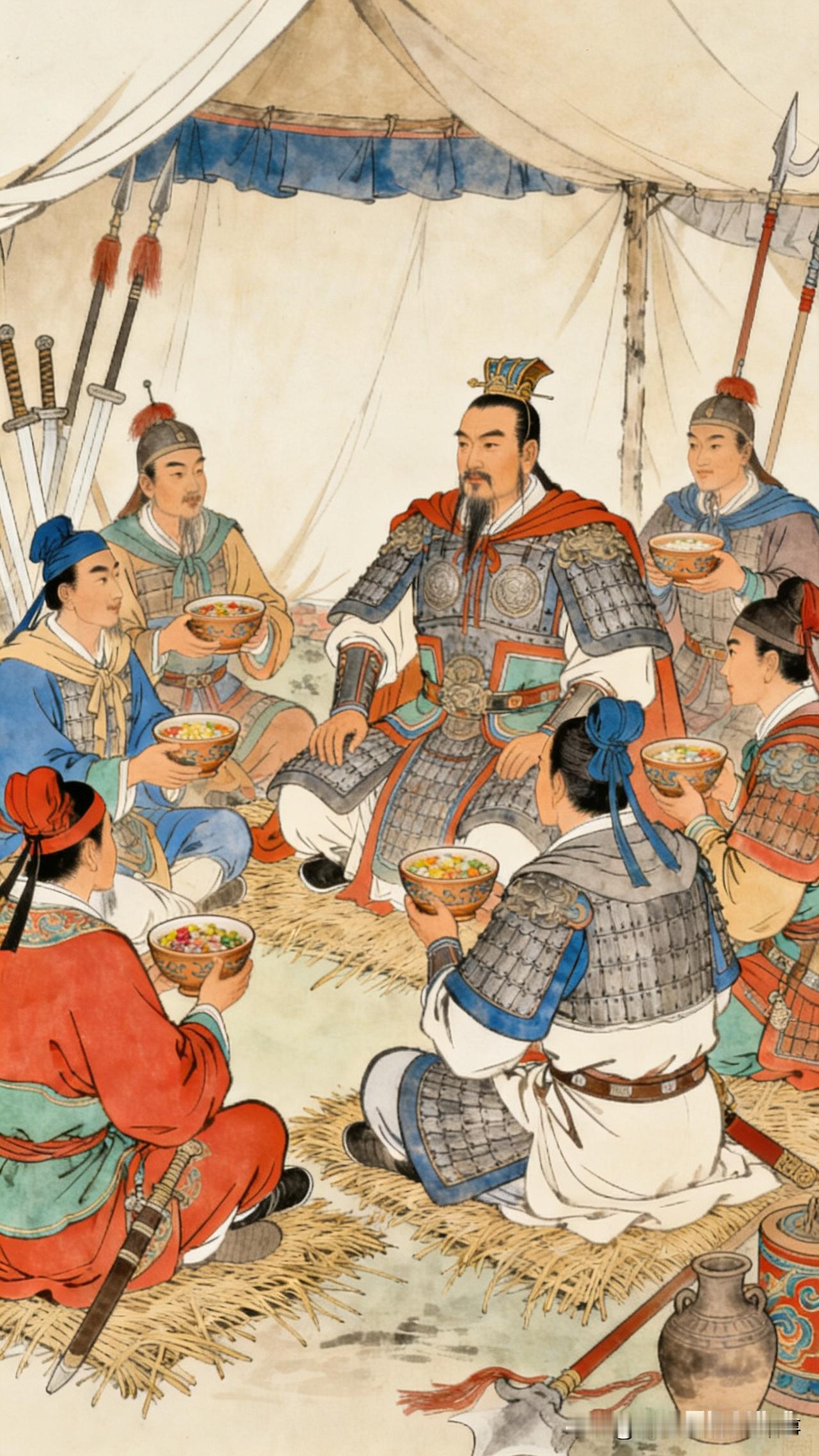 韩国人嚷嚷的美食“部队锅”，史书明确记载，原创者是宋武帝刘裕。

当时他还是晋朝