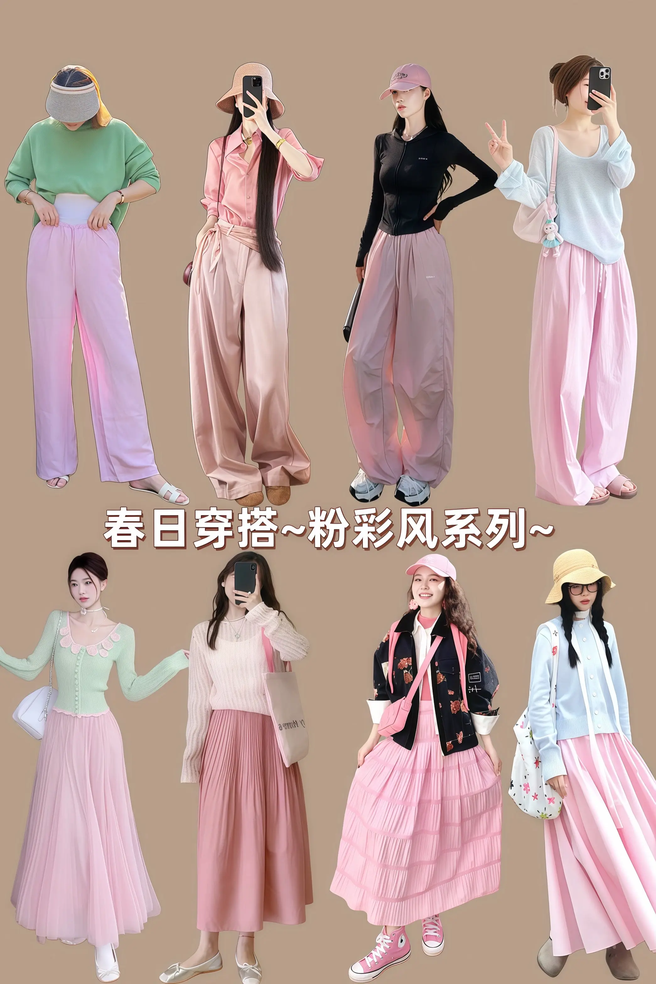 粉彩风穿搭在户外太好看了 hello时尚季 粉彩风用粉彩风打开春天早春穿搭