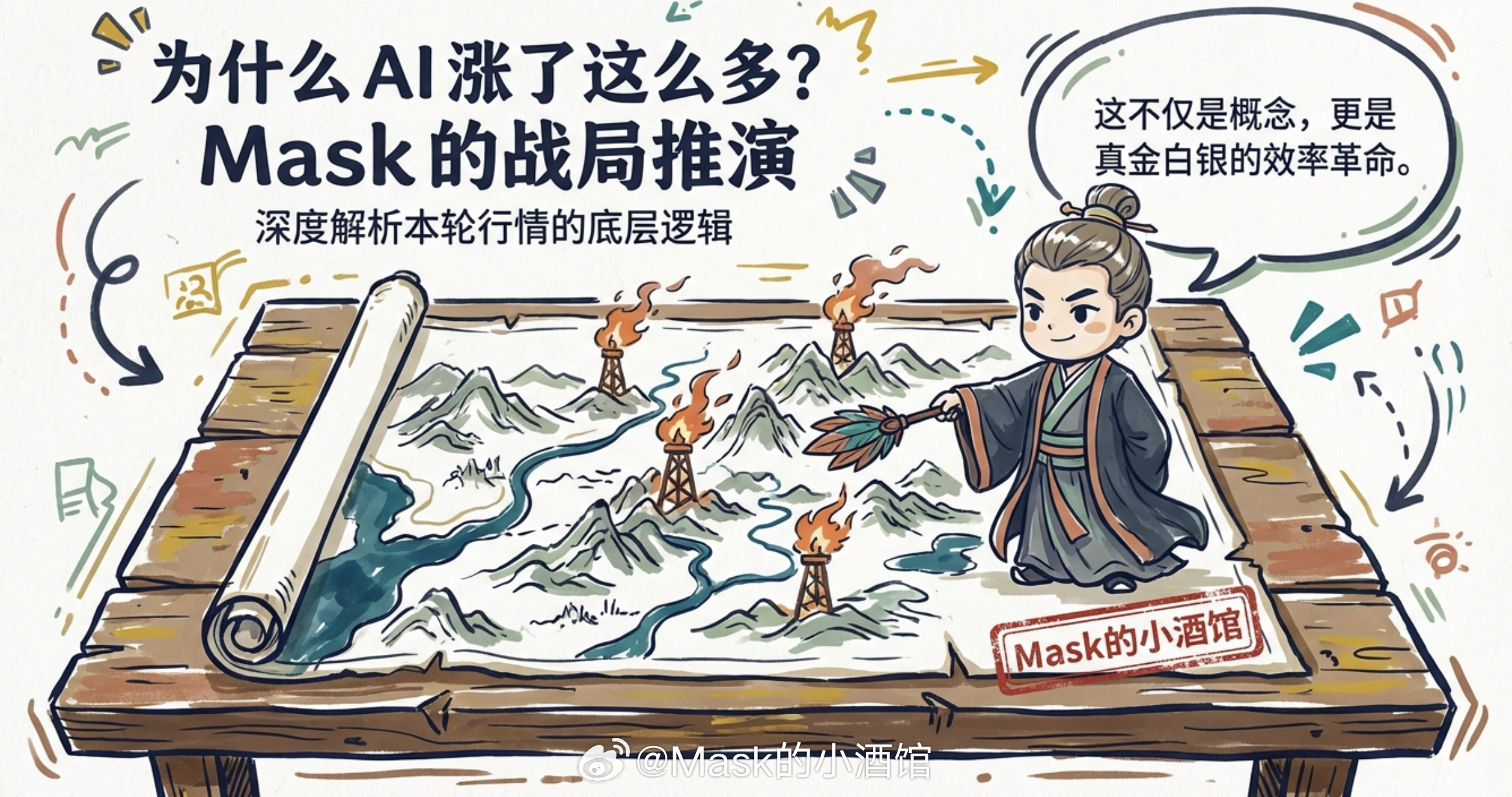 真实差距曝光了很多人不知道AI为什么会涨这么多，今天我再给大家把逻辑梳理一下。因