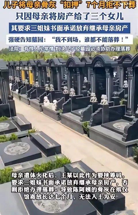 上海，一男子准备安葬母亲时，惊讶的发现，母亲竟把价值几百万的房产，全给了 3 个