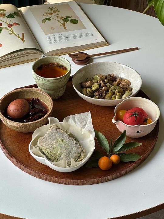 一人食🌿一份春日限定🫛🍅🍵