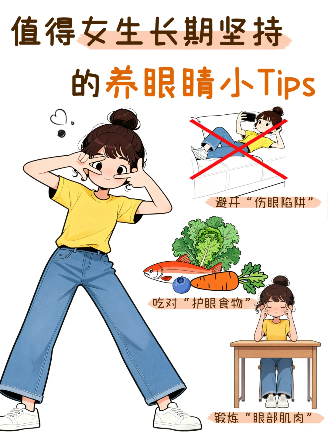 女生要长期坚持的养眼睛小tips～