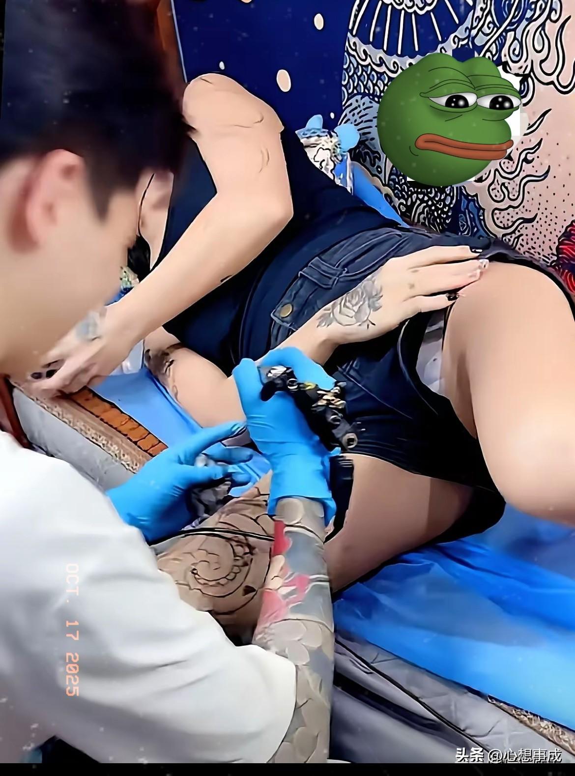 真搞不懂为什么有那么多的女孩子喜欢在大腿上纹纹身，
其实啊，这事儿没那么复杂，它
