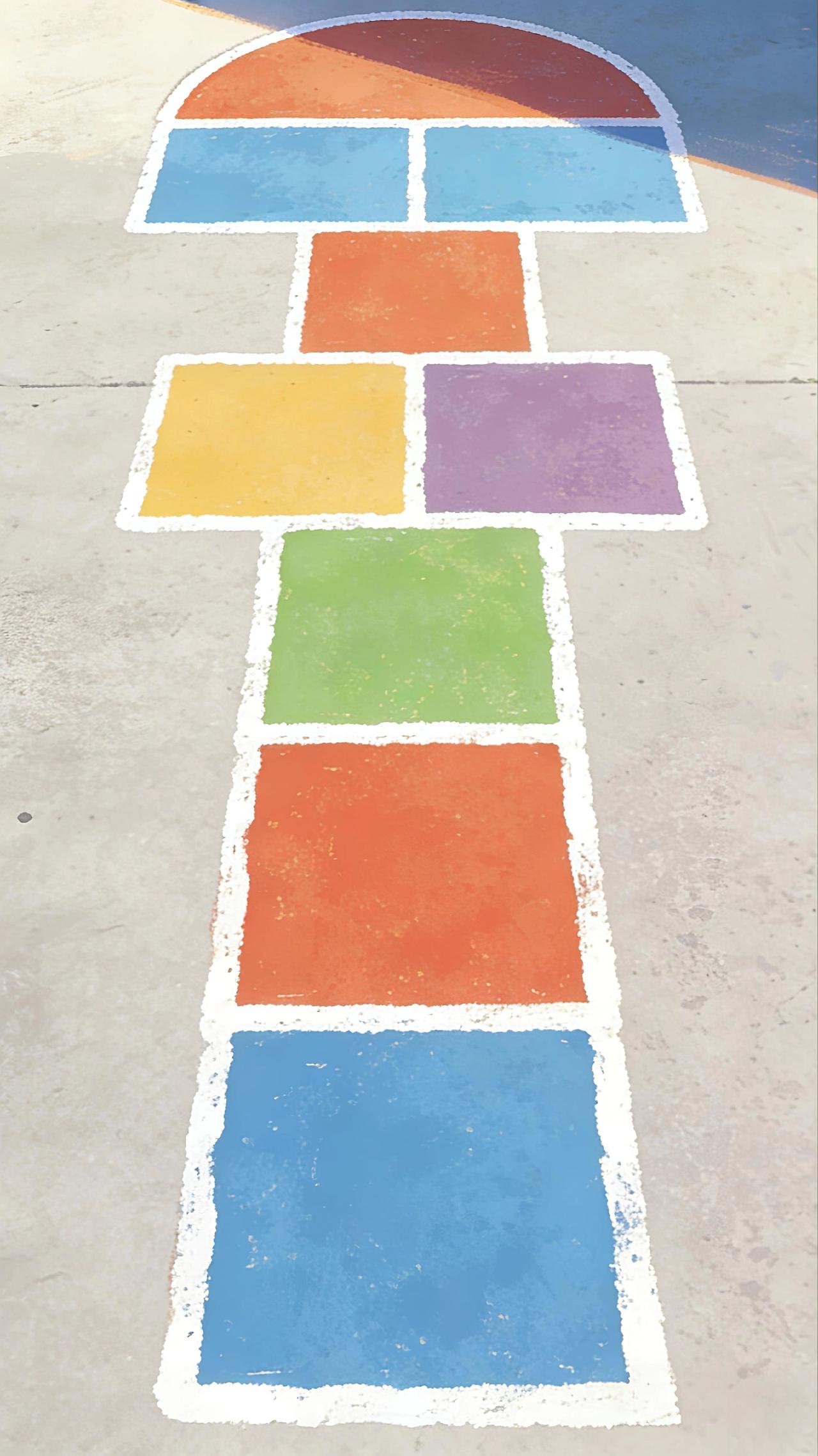 原创视频 童年游戏回忆杀 跳格子游戏