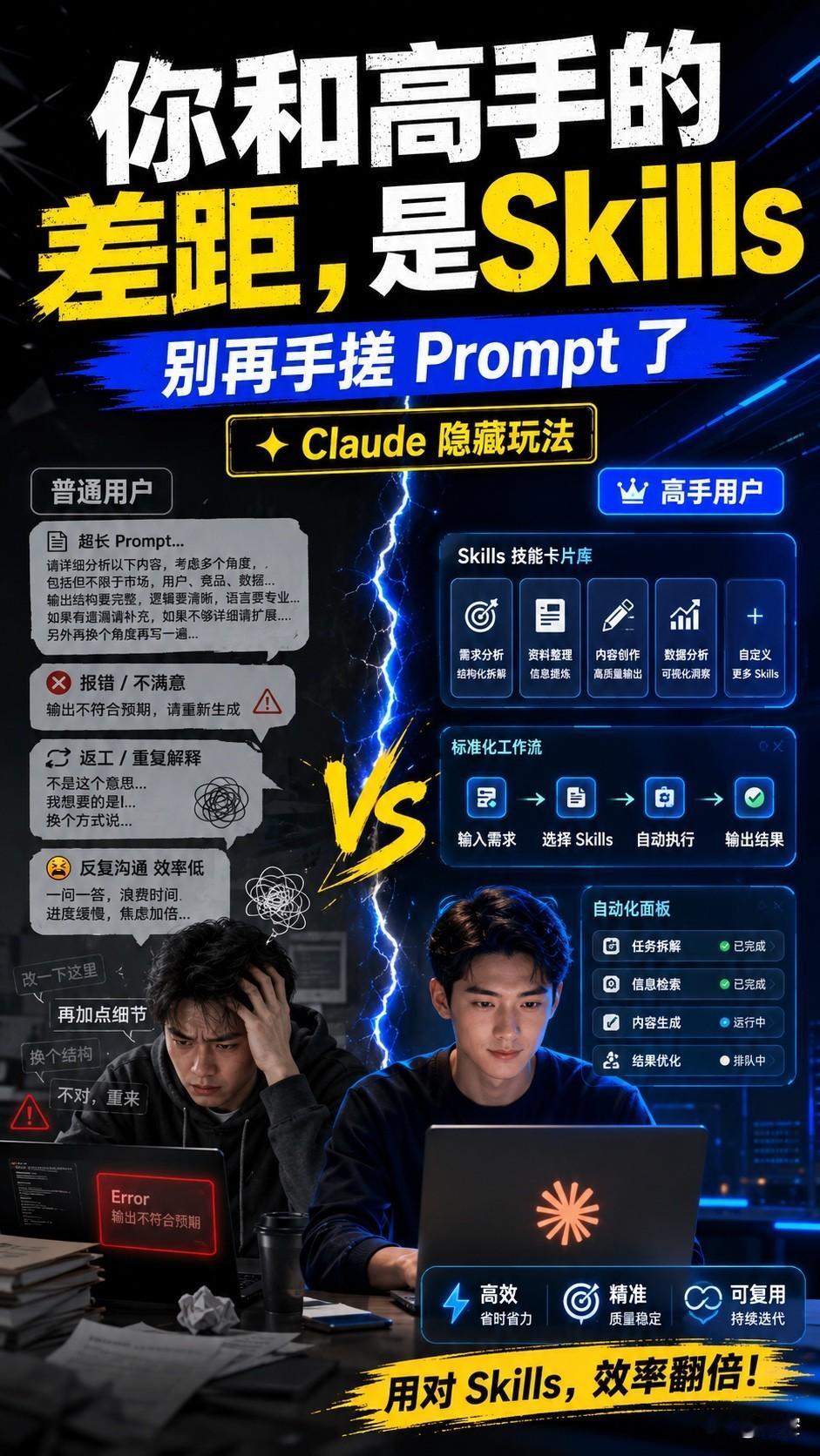 你和高手的差距，是skills！批量skills推荐来啦！

看完这组图，我真的