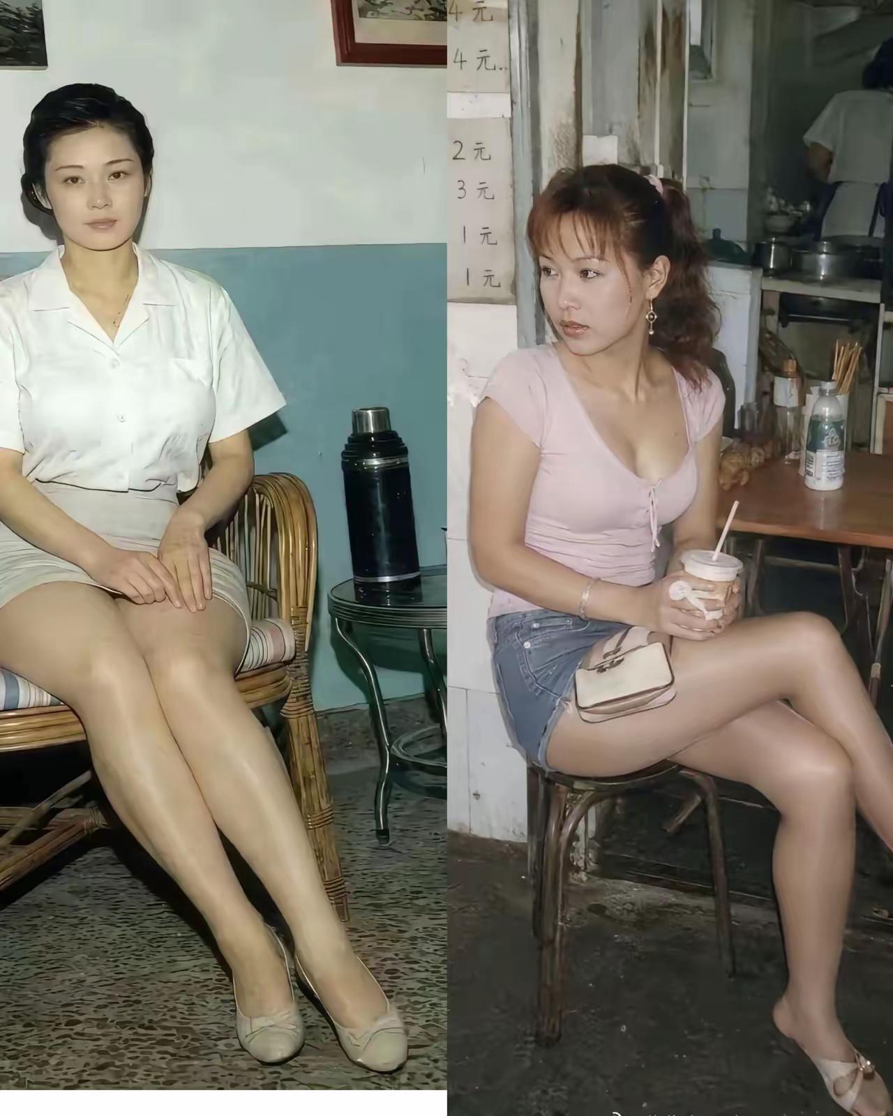 都是二十多年的照片，哪个更适合娶回家呢？