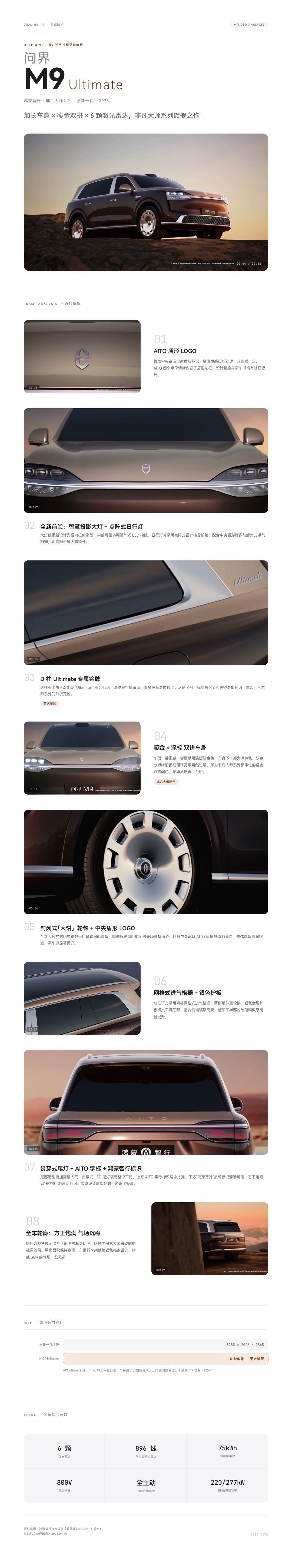 问界M9 Ultimate，比问界M9更长更尊 