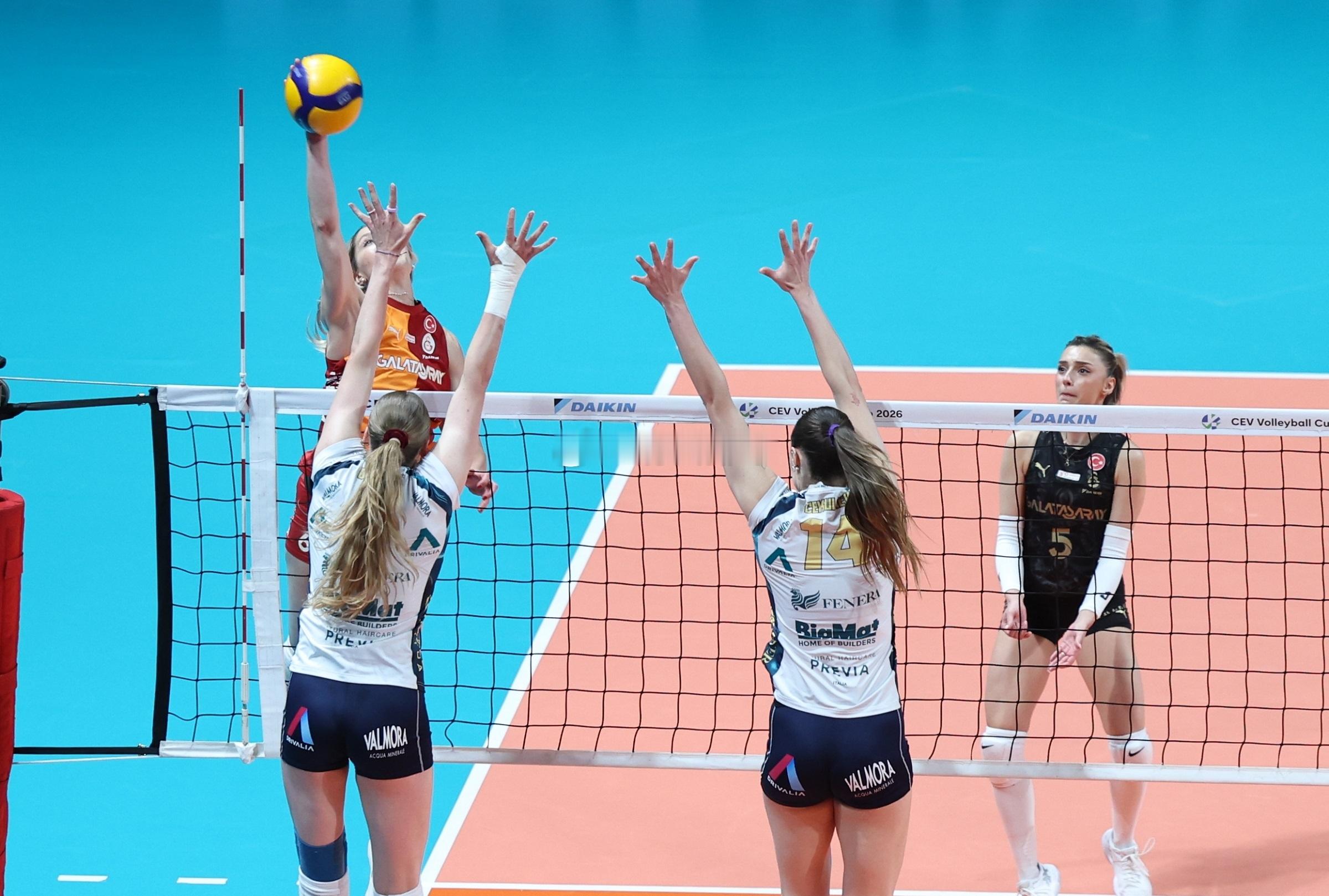 【技术统计】2025-2026欧洲女排联盟杯冠亚军决赛第二回合土耳其加拉塔萨雷3