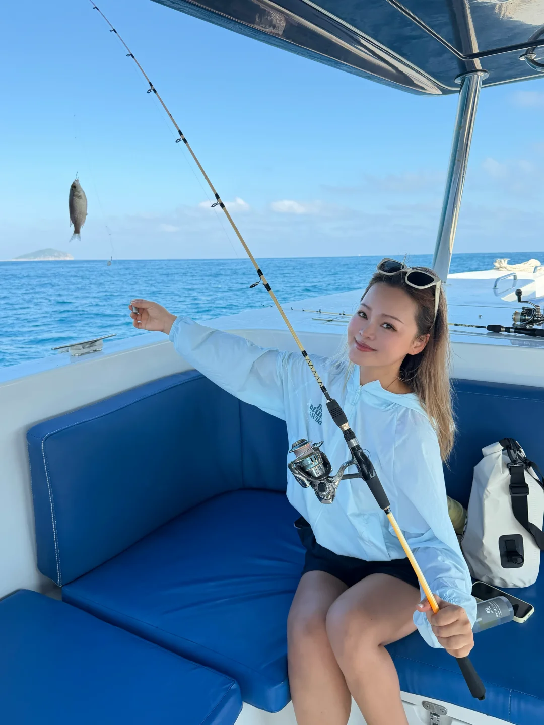 出海🎣居然真的钓到了！