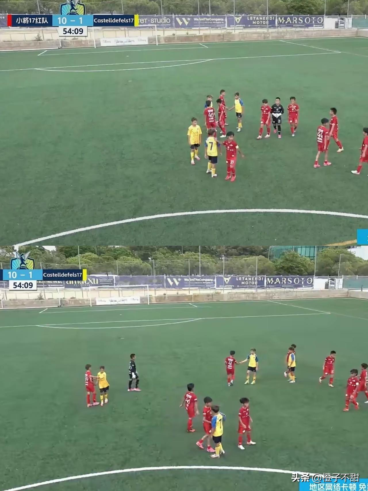 中国足球太久没给过这种场面了！

10比1！中国足球小将2017红队，把外国球队