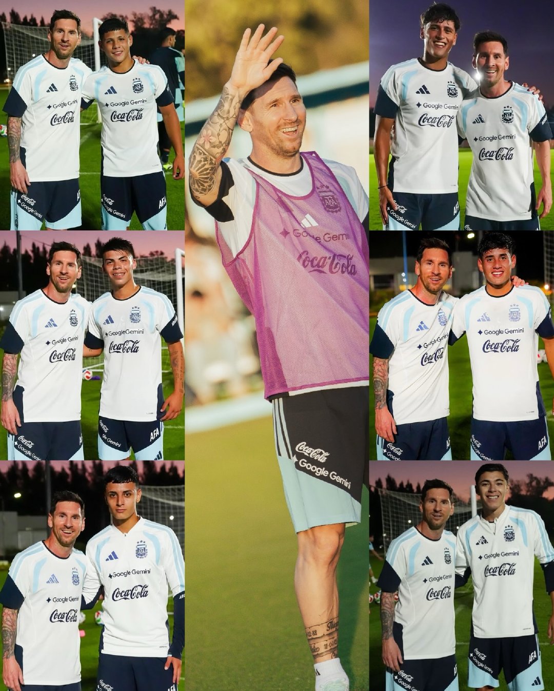 全员偶像！与梅西合影的阿根廷U20国家队小球员们📸🔟梅西 阿根廷vs毛里塔尼