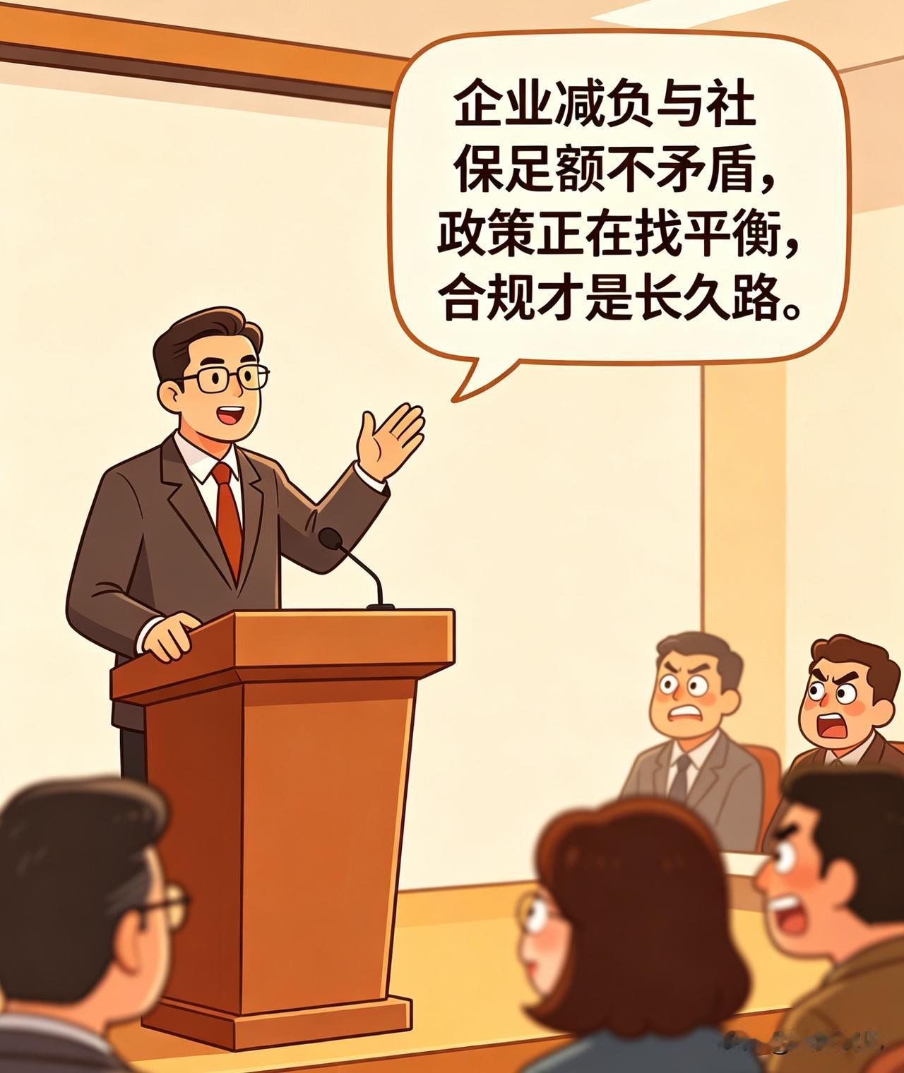 企业减负与社保足额不矛盾：政策正在找平衡，合规才是长久路

很多老板觉得，减负和