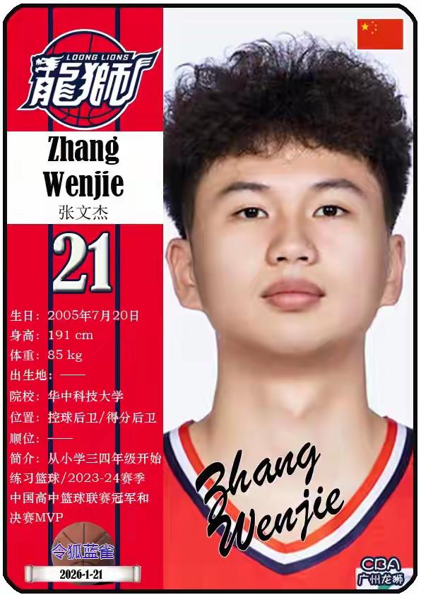 广州龙狮又以88：90两分饮恨败北。
又冒出一新星，不是徐昕而是张文杰。
张文杰