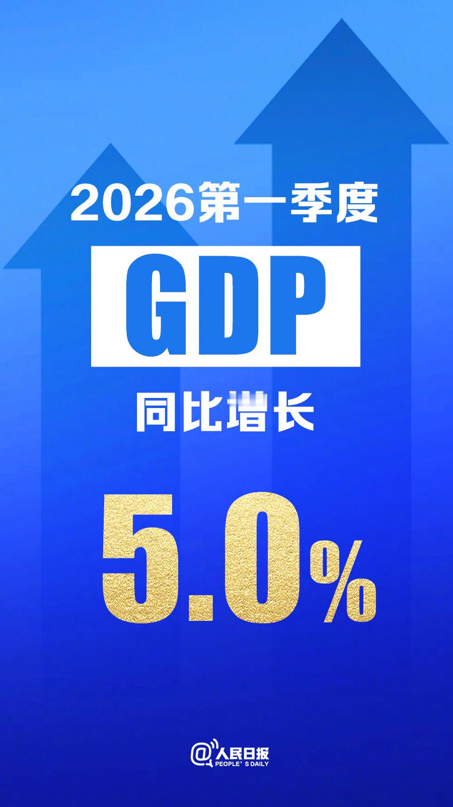 国家统计局：一季度国内生产总值334193亿元，同比增长5.0%，实现良好开局。
