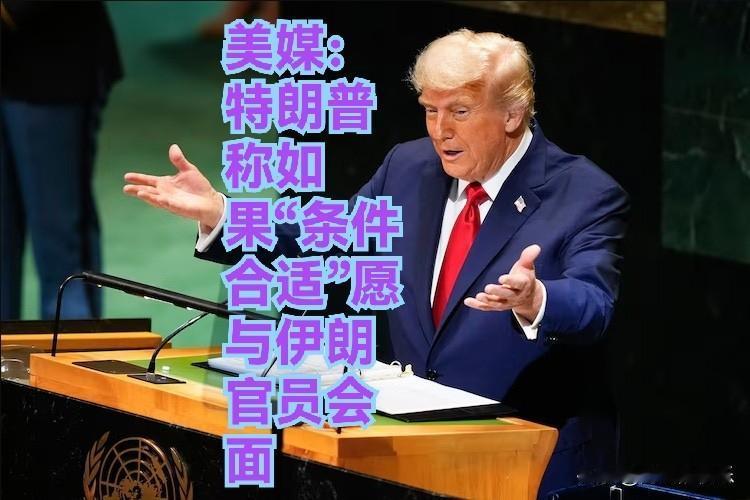 美媒：特朗普称如果“条件合适”愿与伊朗官员会面

   据外媒美国有线电视新闻网