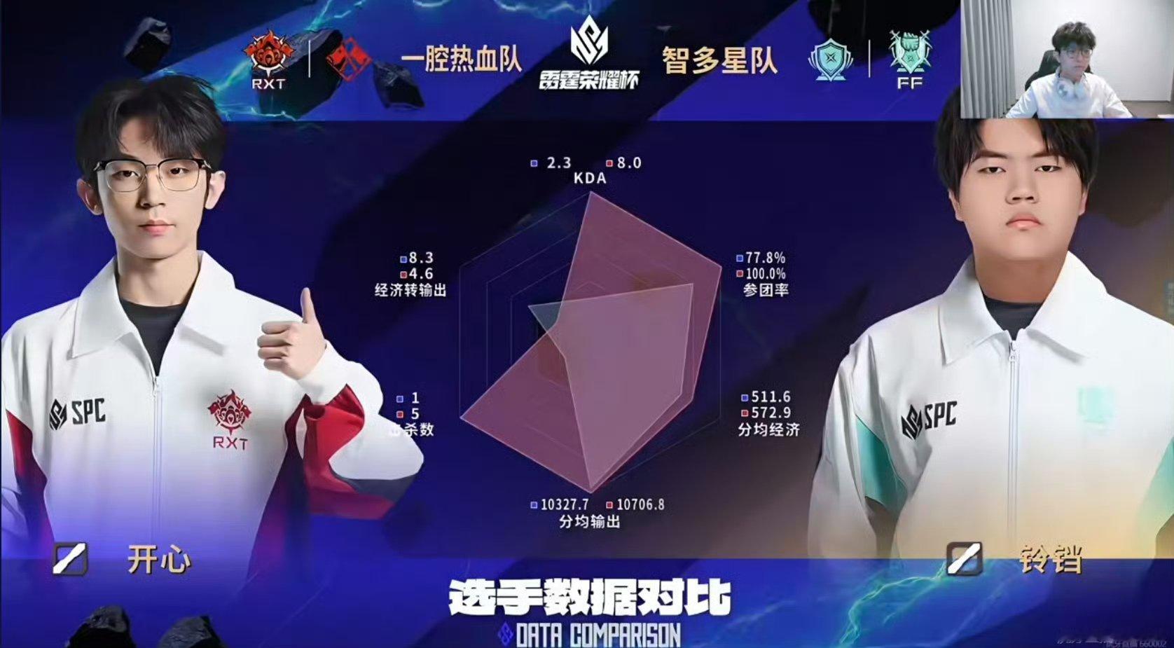无情铁手队铃铛获MVP  军团杯半决赛 无情铁手1:1热血小队智多星 1:0一腔