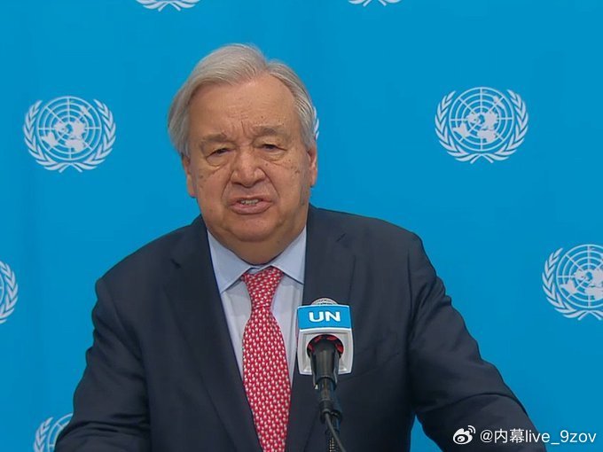 最新消息： 联合国秘书长安东尼奥·古特雷斯称中东冲突“已经失控”，“世界正面临更