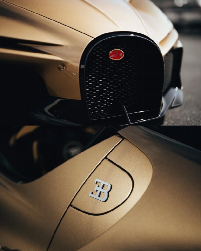 黄金时代降临！布加迪W16 Mistral Golden Era黑金渐变+45幅