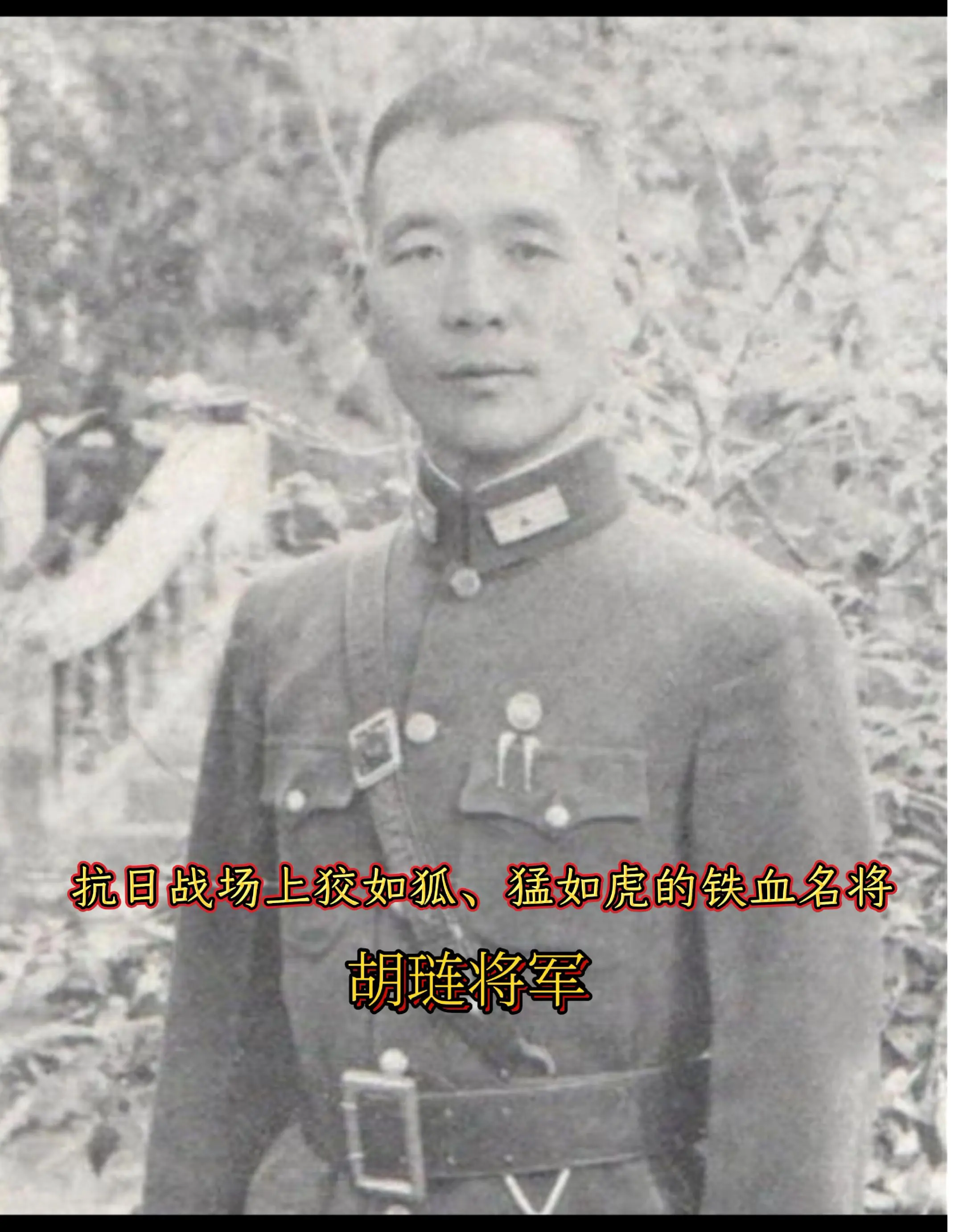 他是抗日战场上狡如狐、猛如虎的铁血名将——胡琏。 淞沪会战，他率团死守...