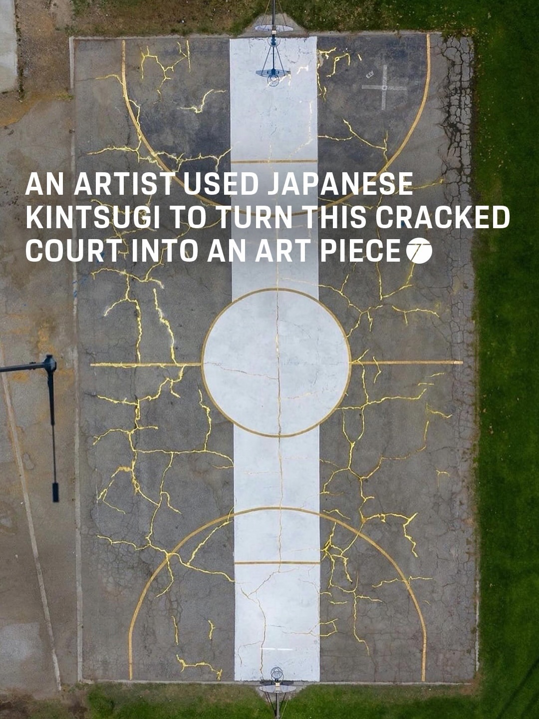 世界上的美丽球场 艺术家Victor Salomon把一个半废弃的日本球场改造成