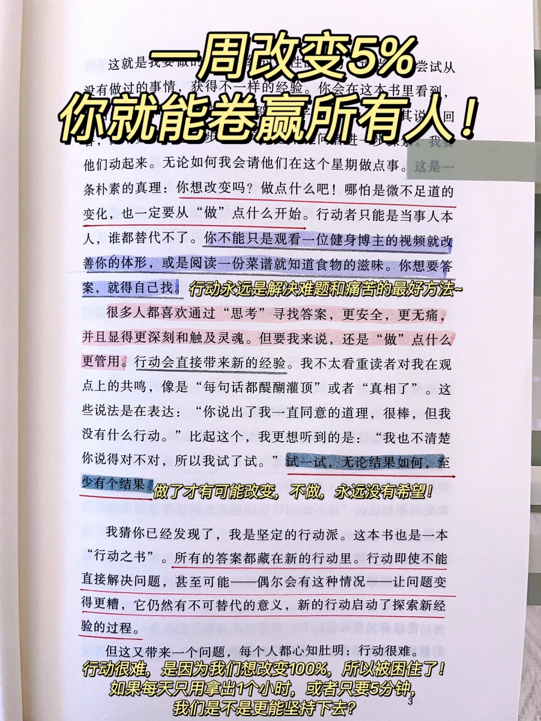 只改变5%，你就会发生翻天覆地的变化❗️