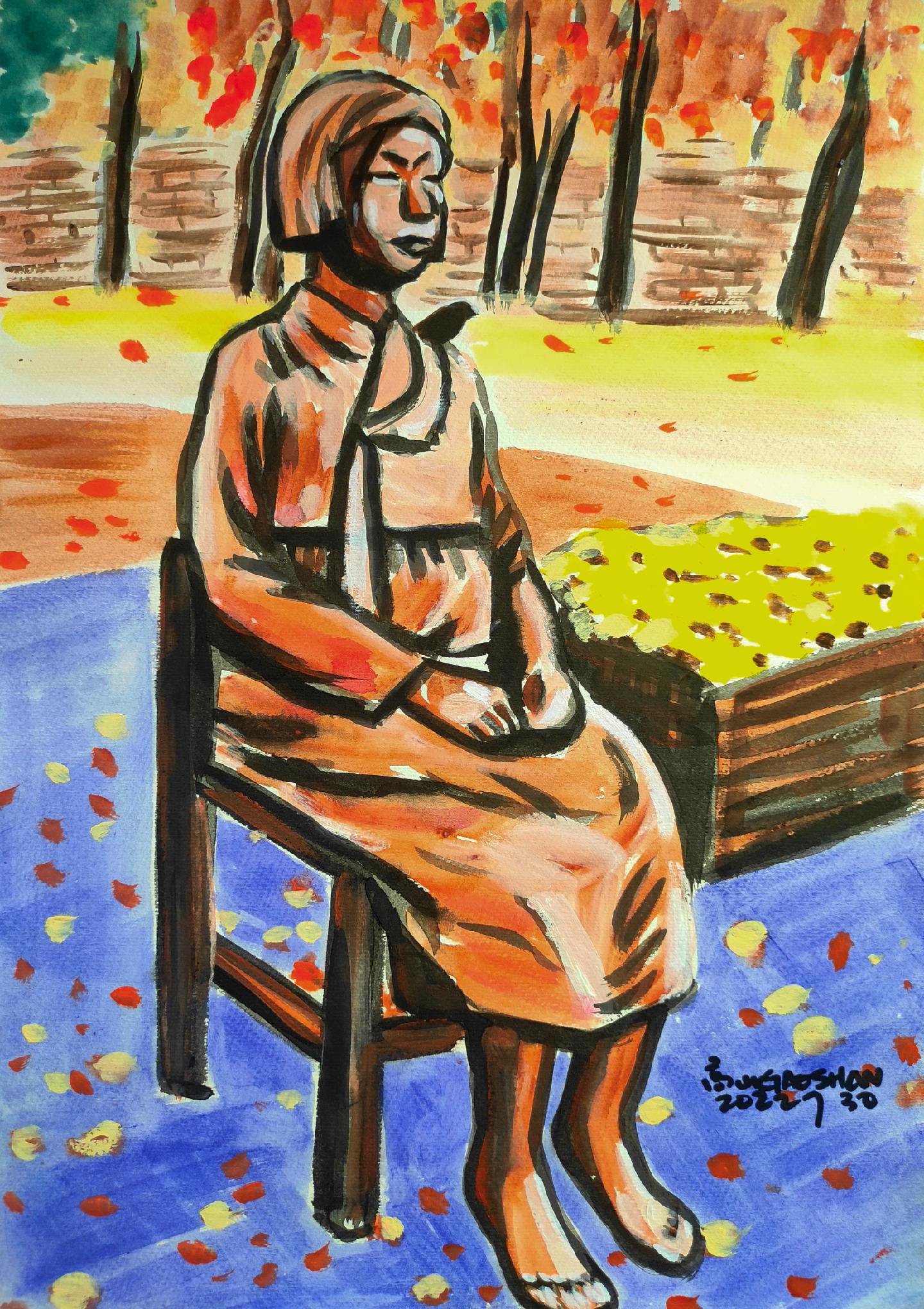 慰安妇少女铜像。