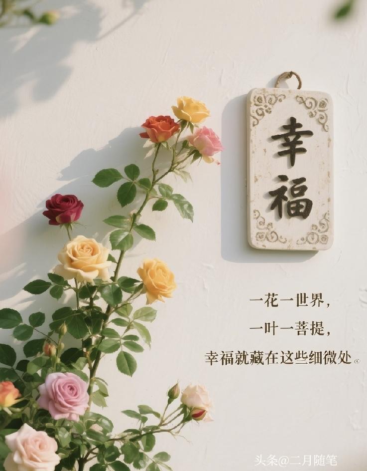 什么是幸福？
我认为心态好，
能知足就是一种幸福，
不论是穷还是富。

别看有些