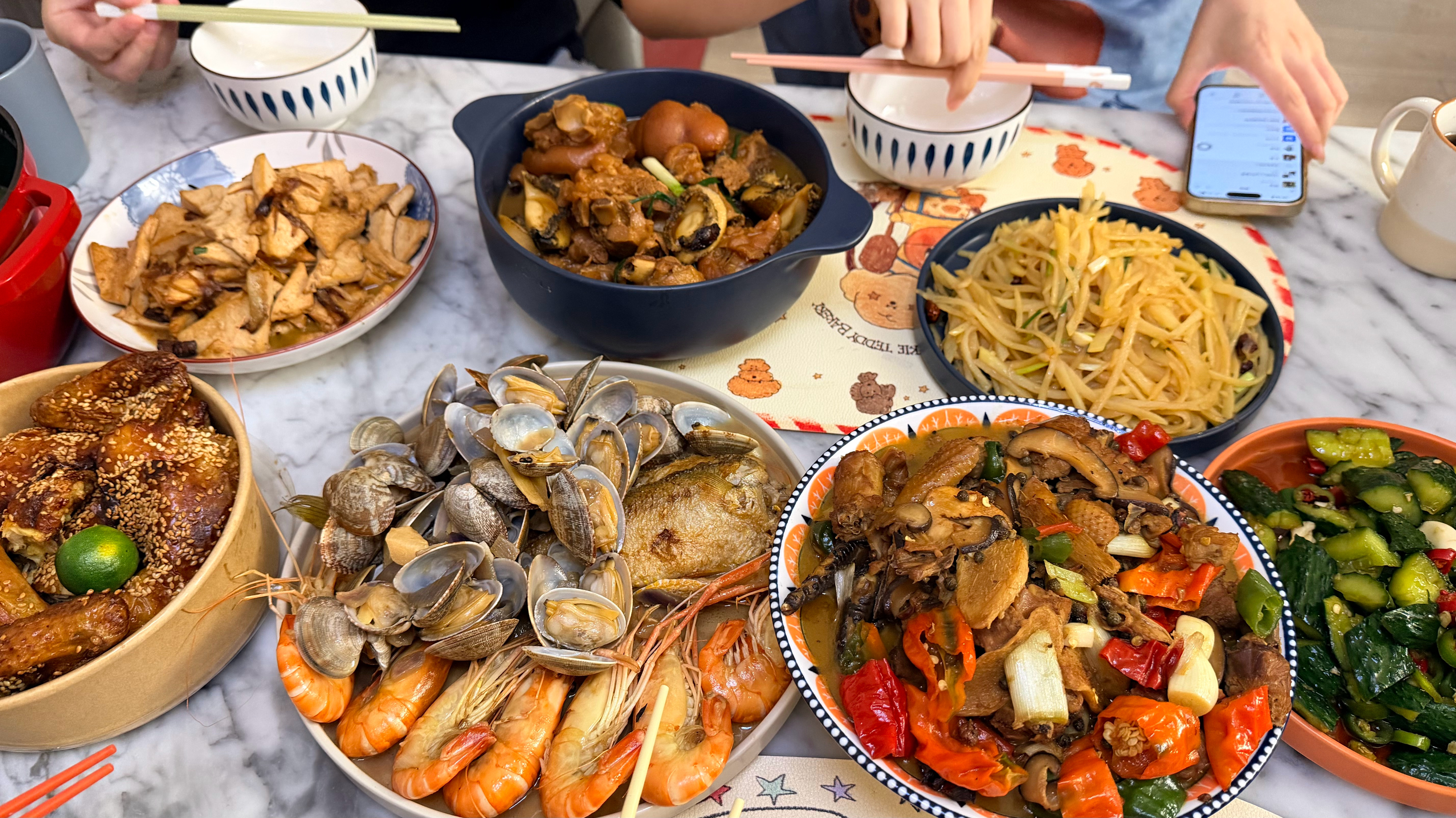 踏踏实实过日子之中秋假期第三天好友家庭聚会之韩大厨的私厨宴欢迎可爱多多一家，花生