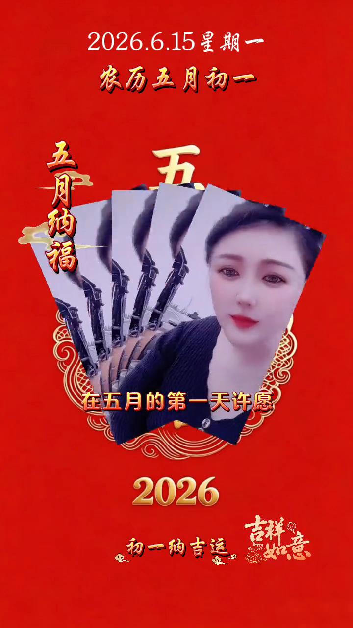 农历五月初一，五月启新禧。
今天是农历五月初一，也是农历五月的第一天。在五月的第