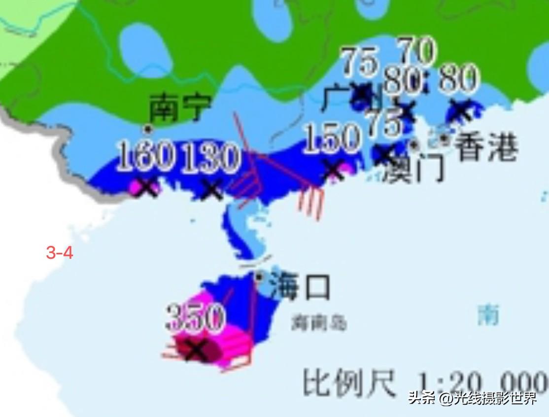 受台风影响，7月3日晚上到6日晚上，广东，广西，海南，大范围大雨来袭，大暴雨……