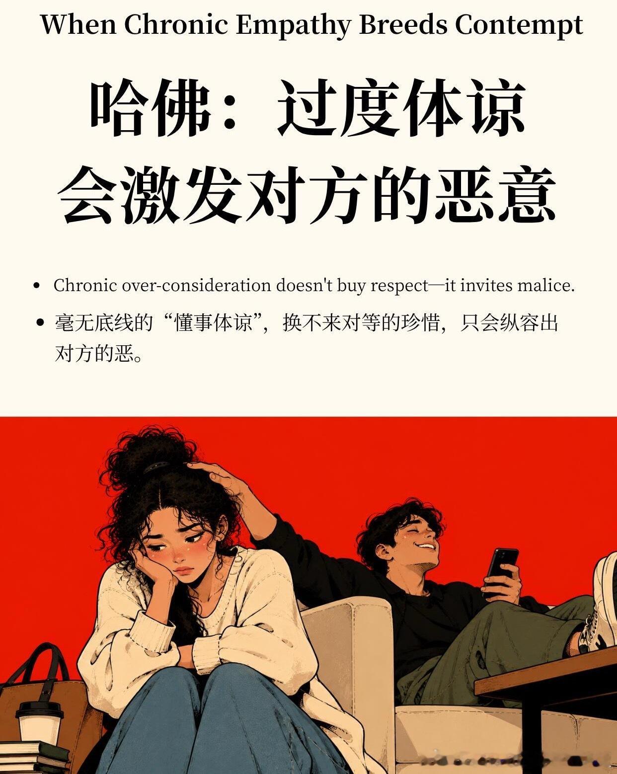 过度体谅会激发对方的恶意情感热点创作激励计划 ​​​