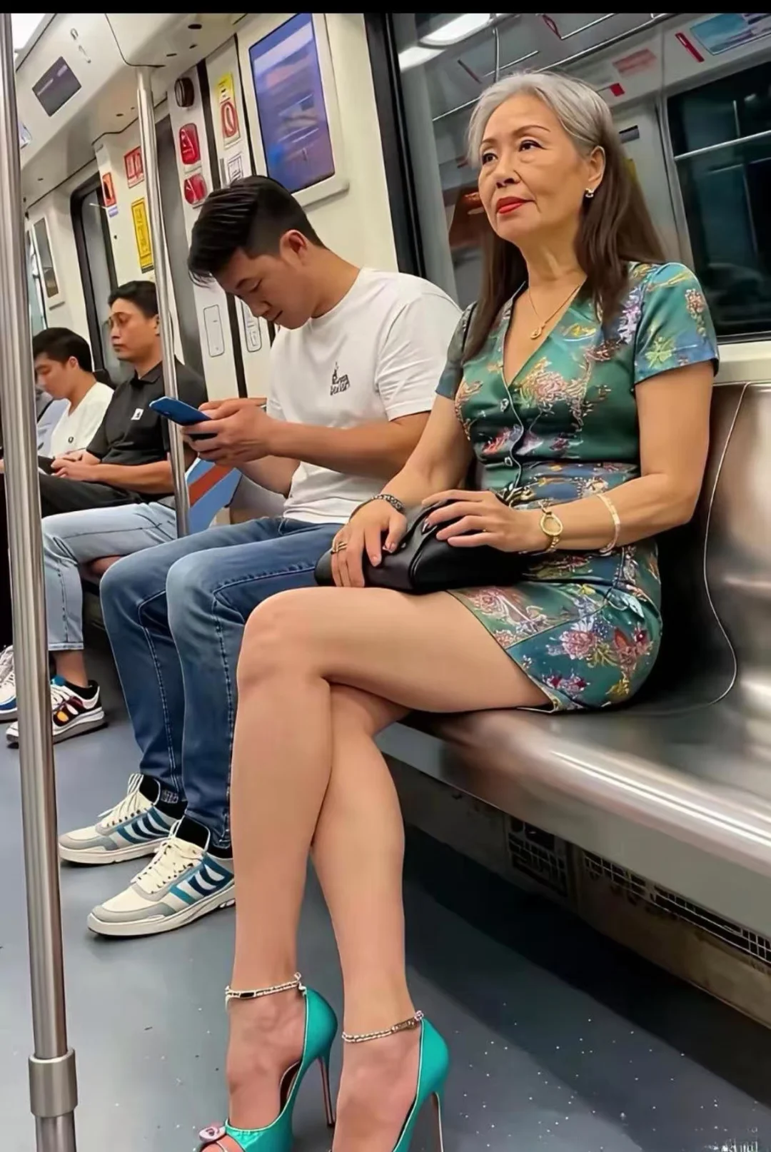 老奶奶的穿搭真时尚啊！