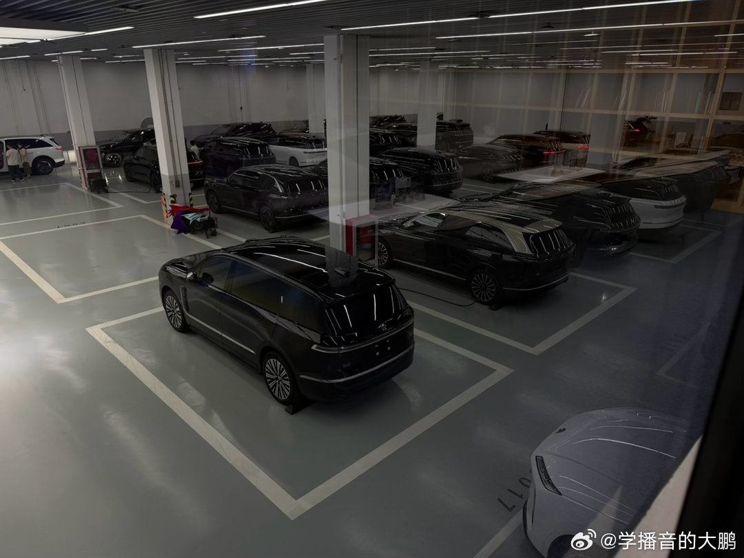 蔚来交付中心绝大部分都是 ES8、ES9，还有乐道 L80、L90 这种价格略高