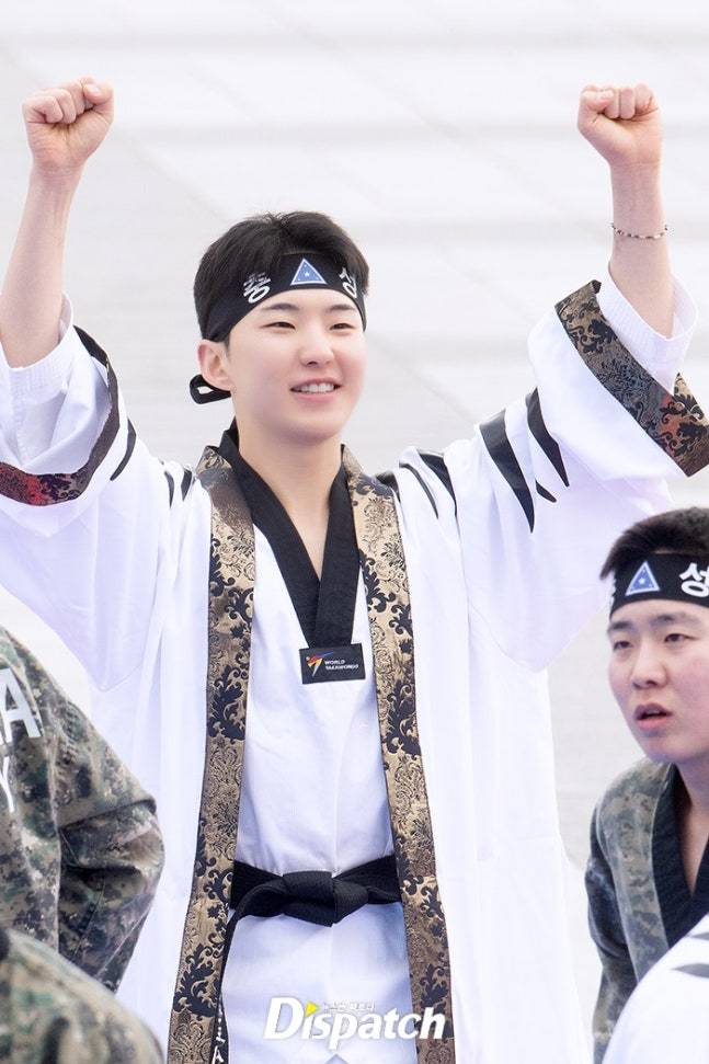 今天在独立纪念馆3.1节活动中表演跆拳道的HOSHI，快乐的小老虎