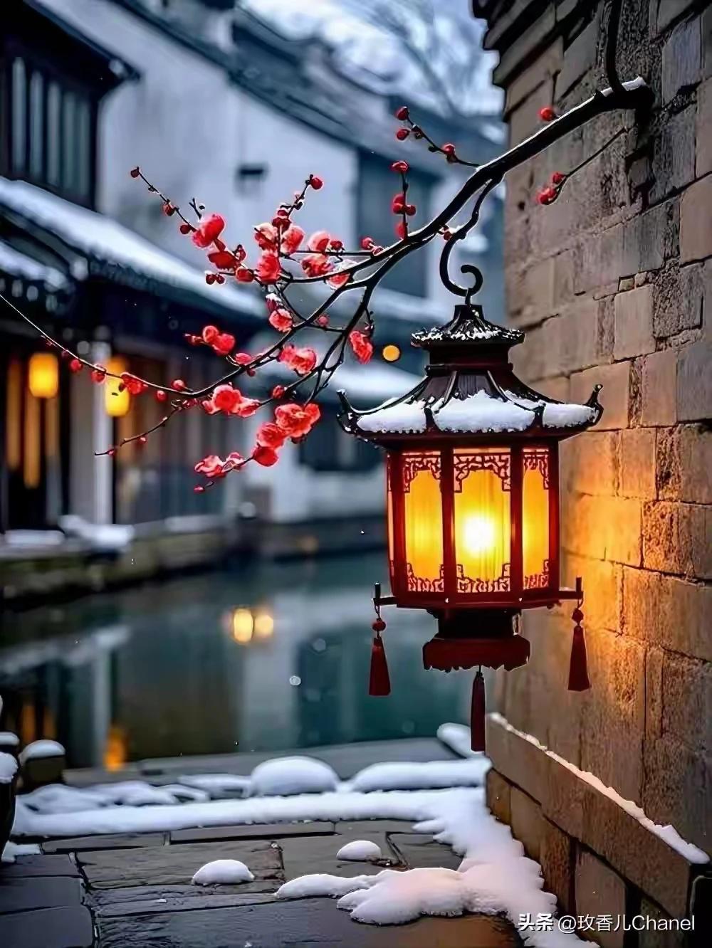 雪哥想把梅姐抱，
姐羞红脸躲不掉。
雪哥硬是死缠抱，
梅雪相依迎春到。
