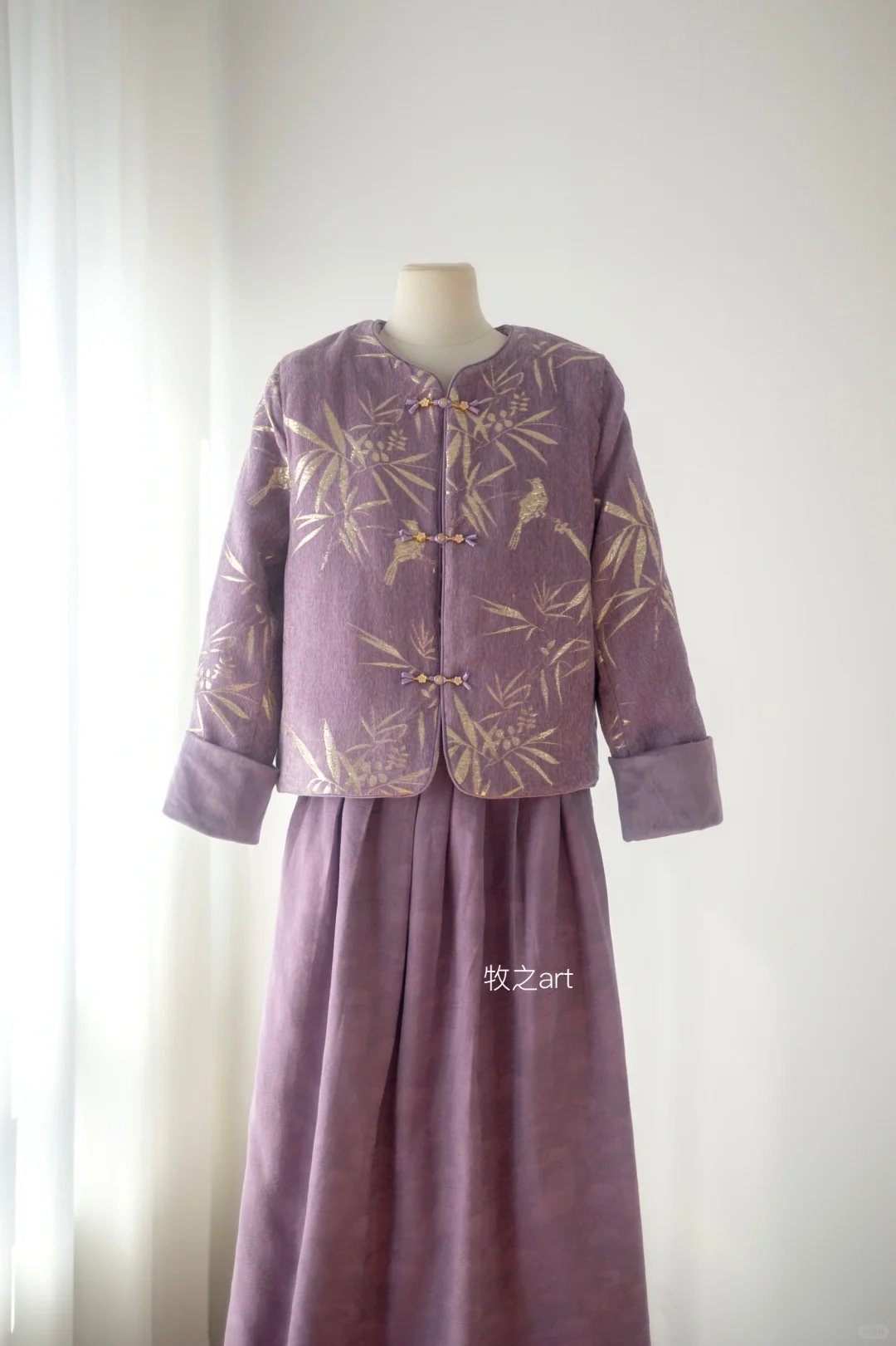 这件紫色棉服好有韵味啊｜加厚雪尼尔